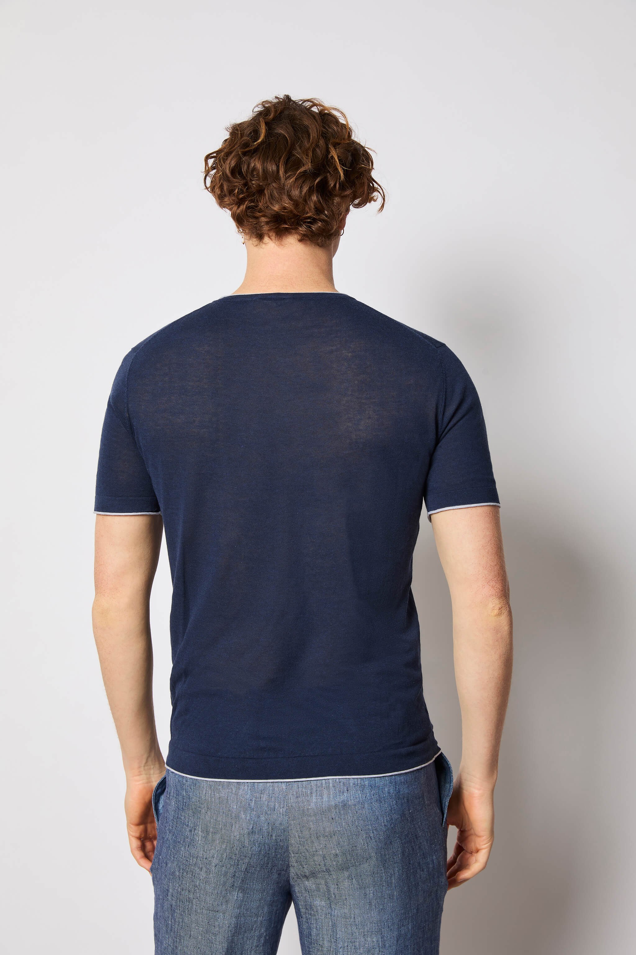 Short-sleeve crewneck - dark blue