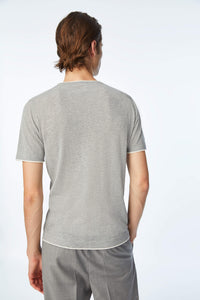 Short sleeve shirt in gray light grey