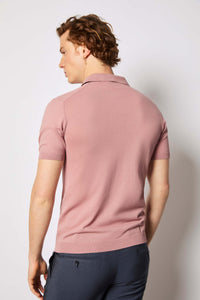 Short-sleeve polo shirt - pink pink