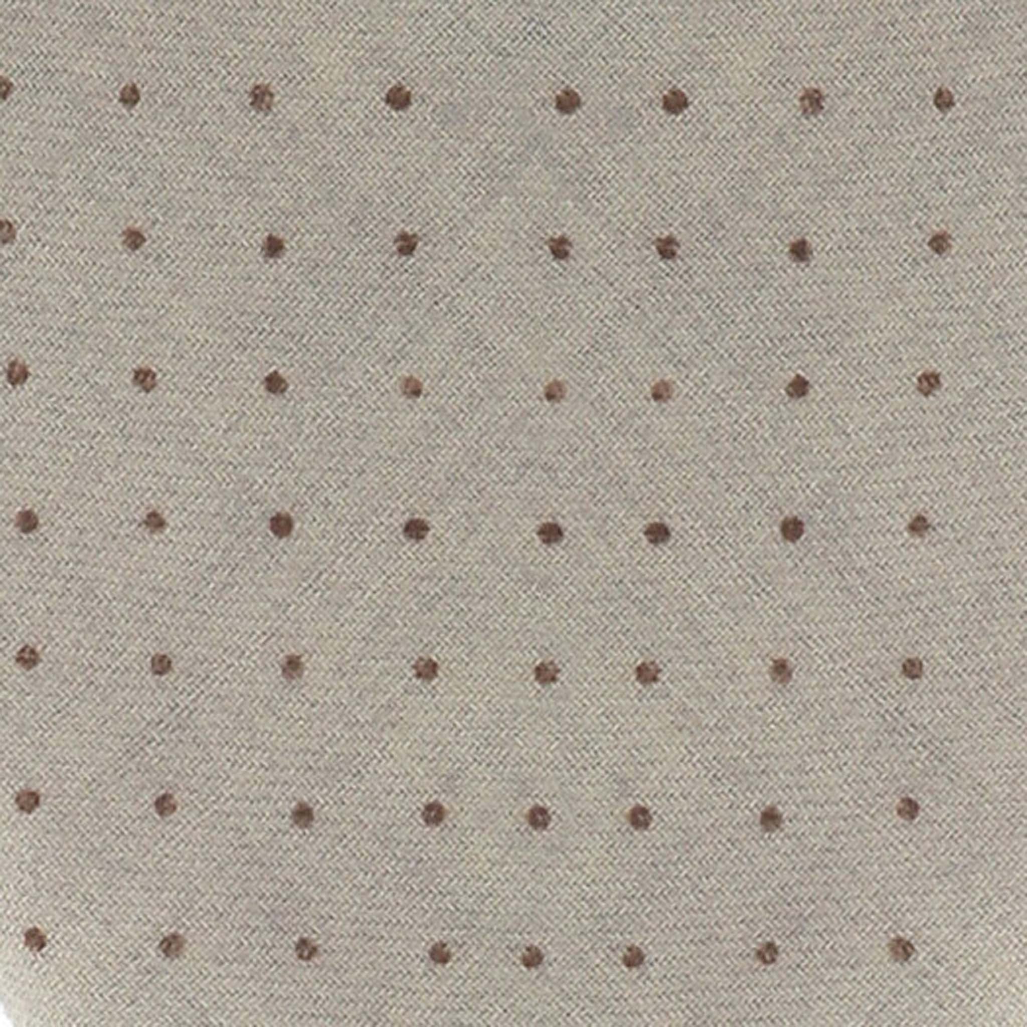 Beige pocket square with a micro polka dot pattern