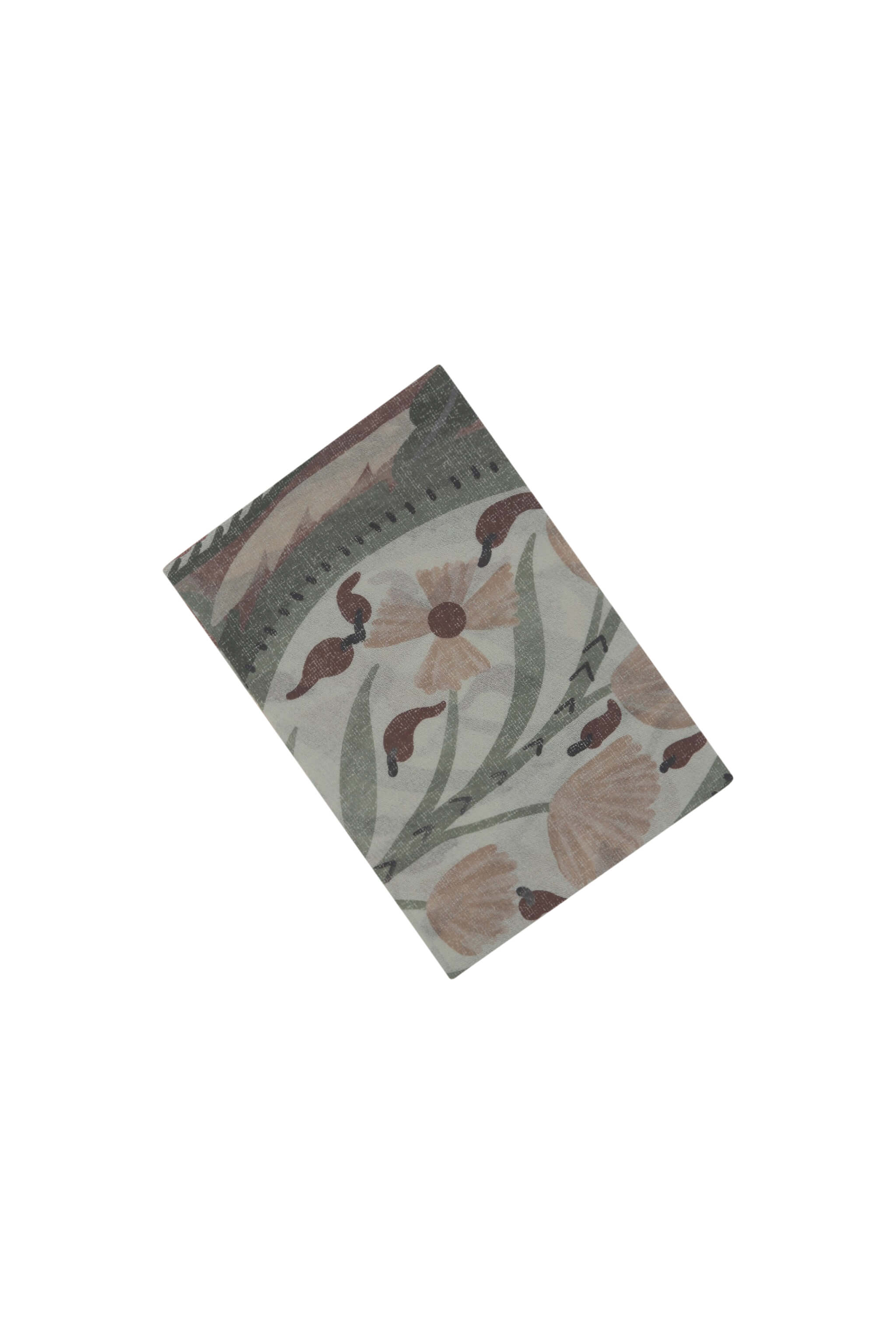 Botanical-print scarf - ivory