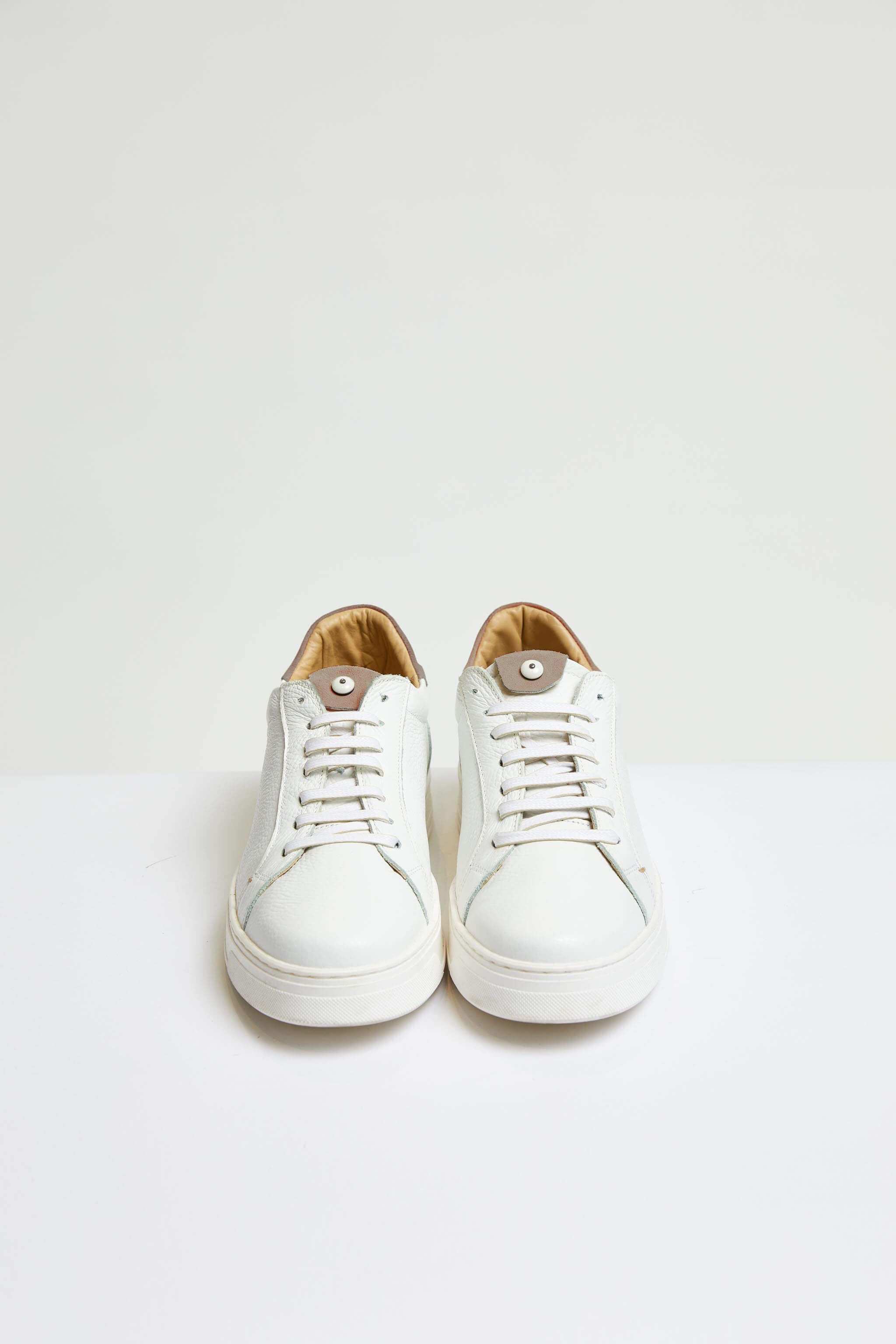 retro-styled tennis shoe in sand