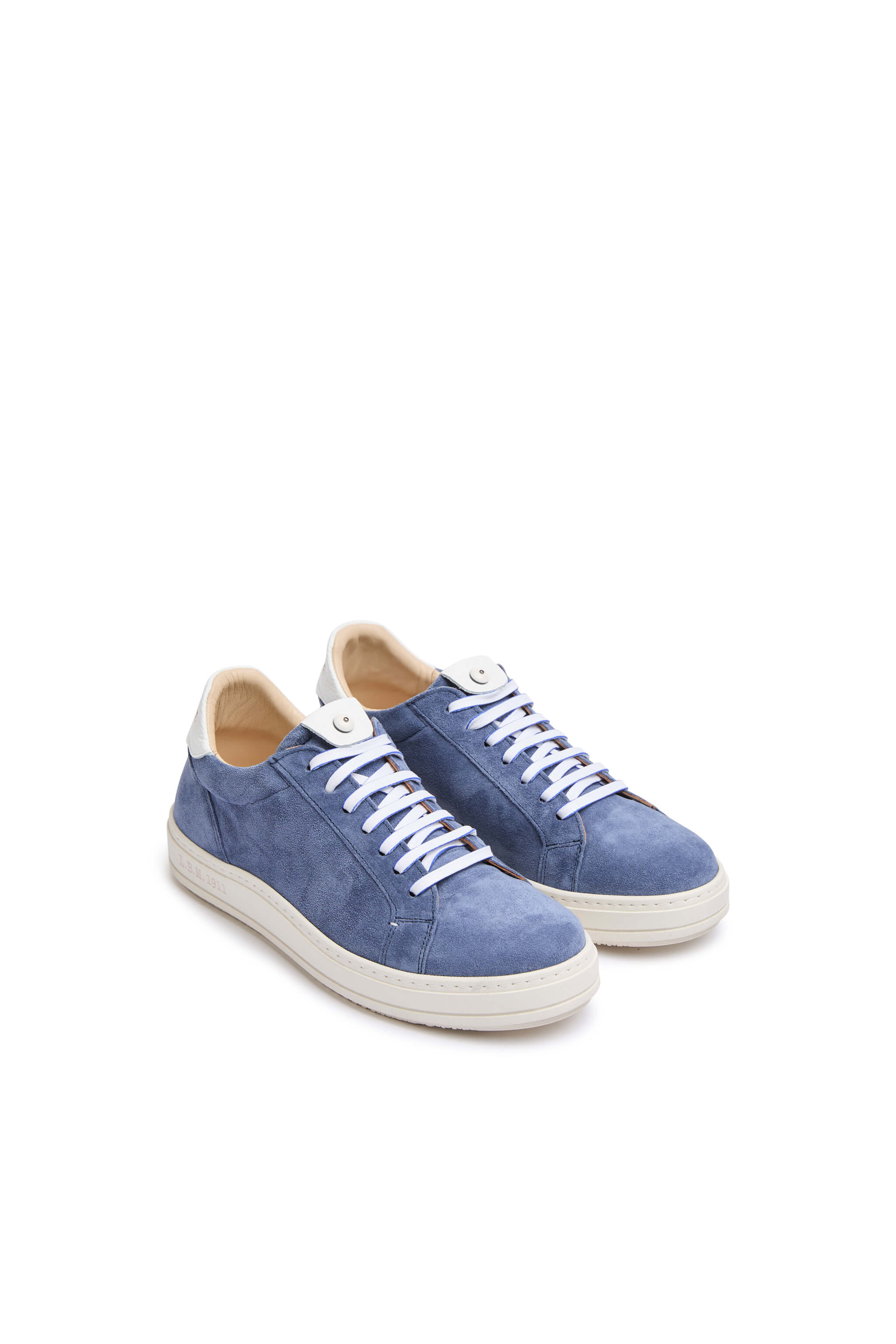 Sneaker retro-tennis blu elettriche