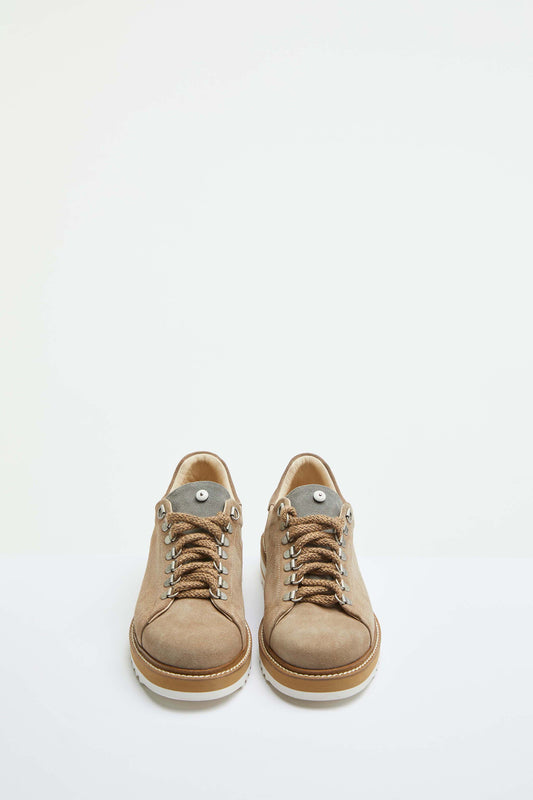 Hiking-style shoes in beige