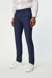 Duetto mai tai woolen pants in electric blue bluette