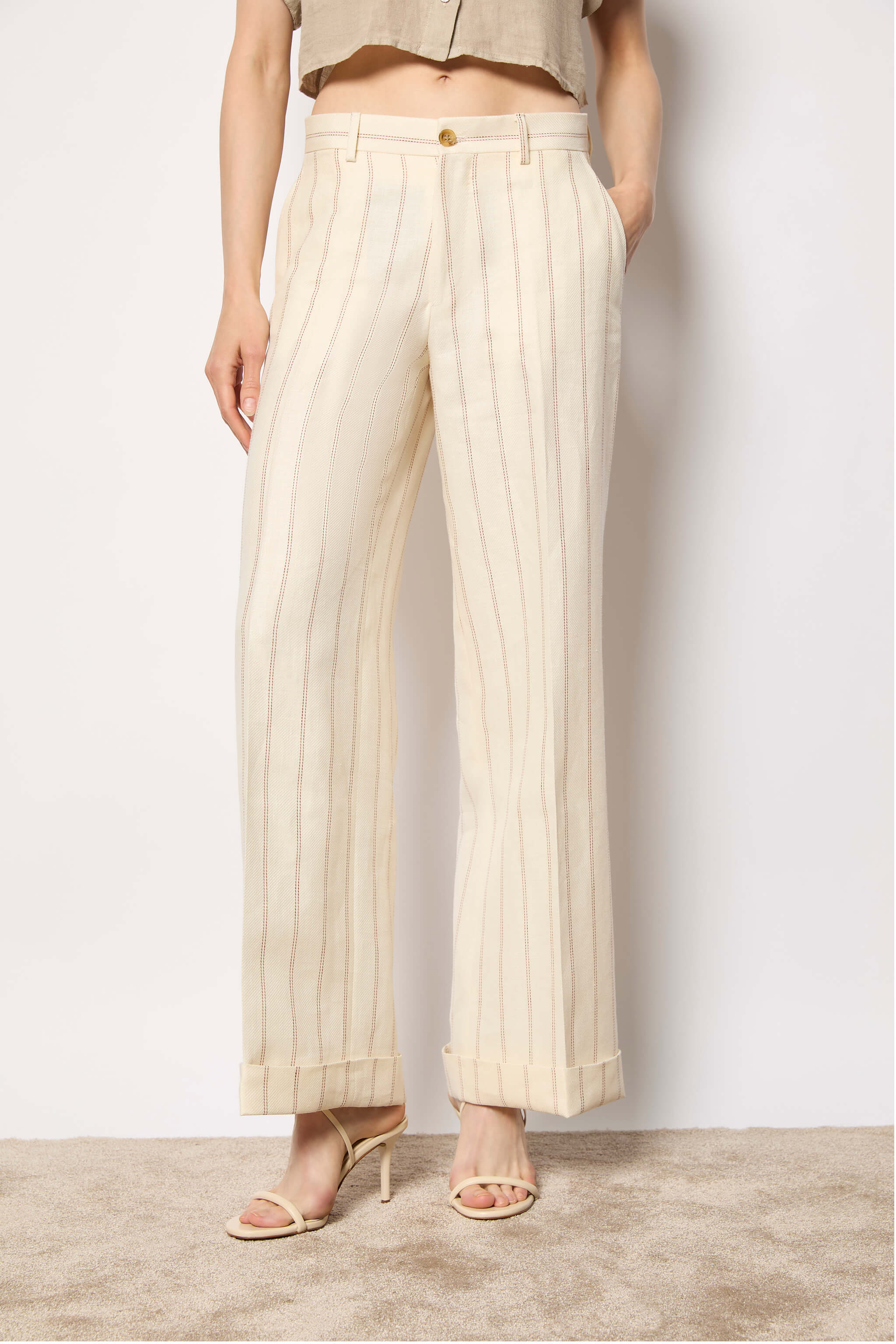 KAREN pants untreated - ivory