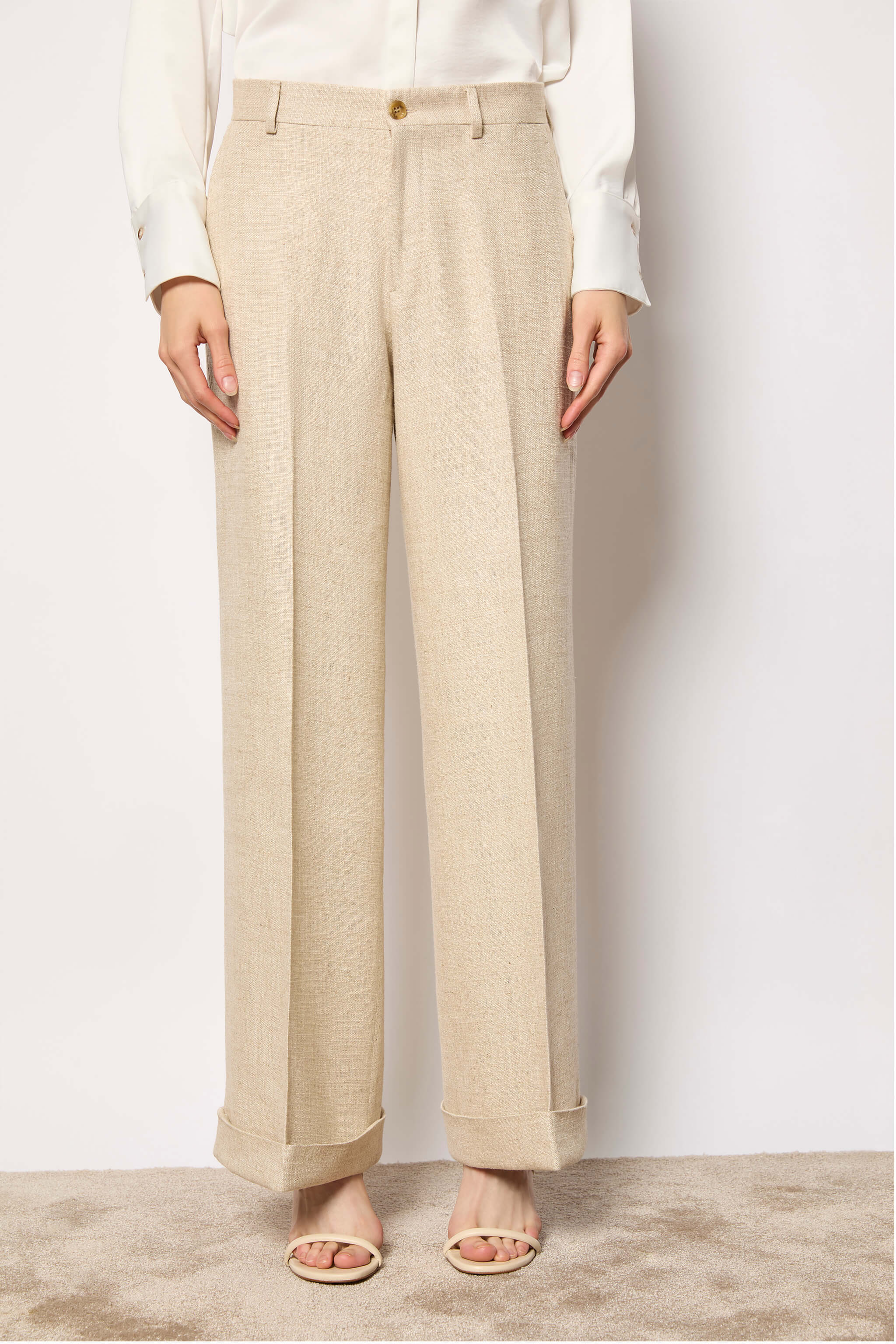 KAREN pants untreated - sand beige