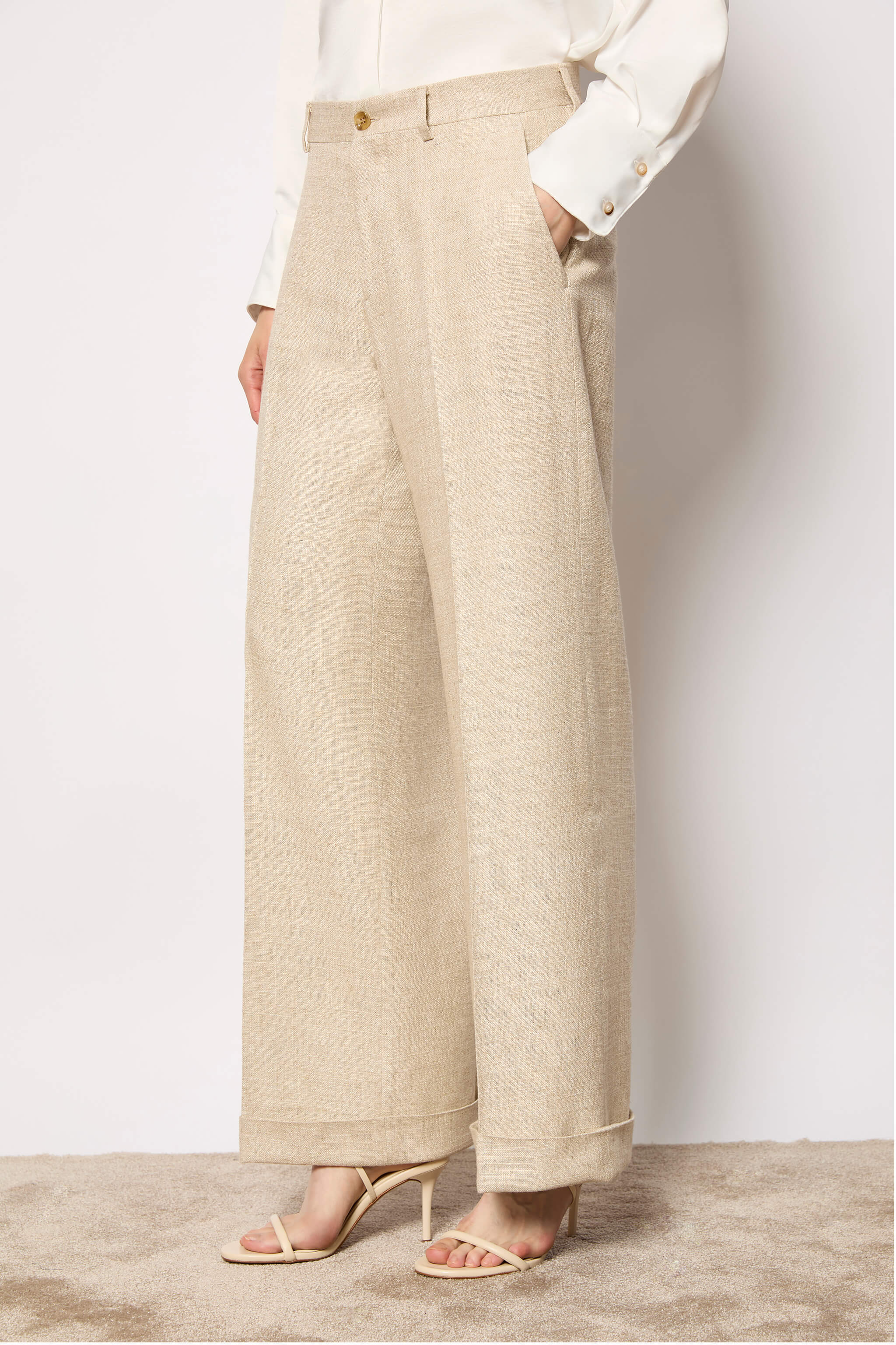 KAREN pants untreated - sand beige