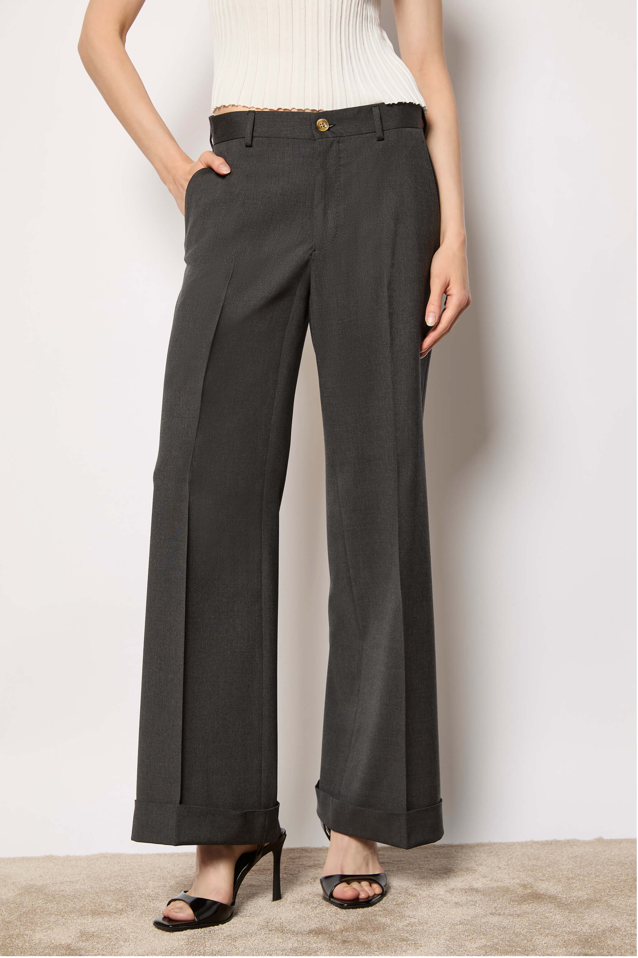 KAREN pants untreated - smoke gray