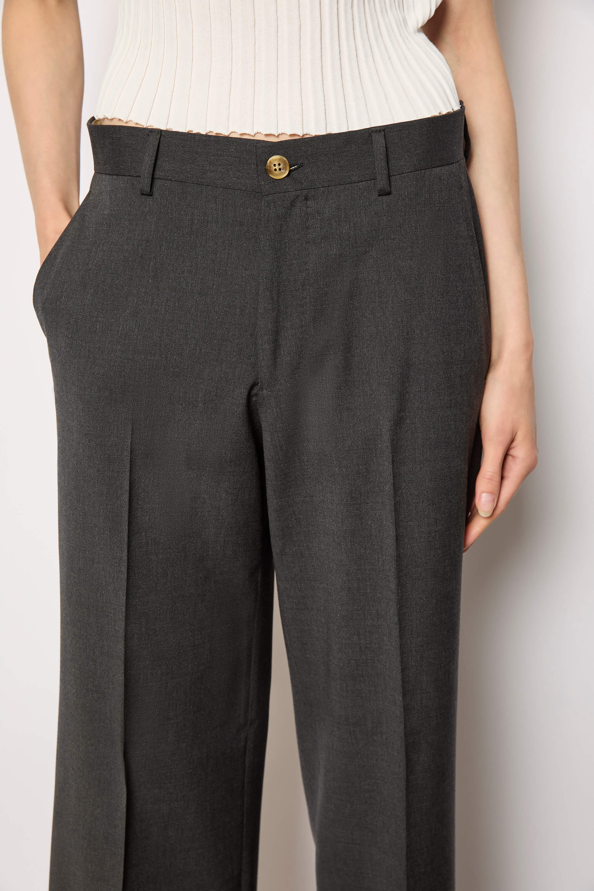 KAREN pants untreated - smoke gray