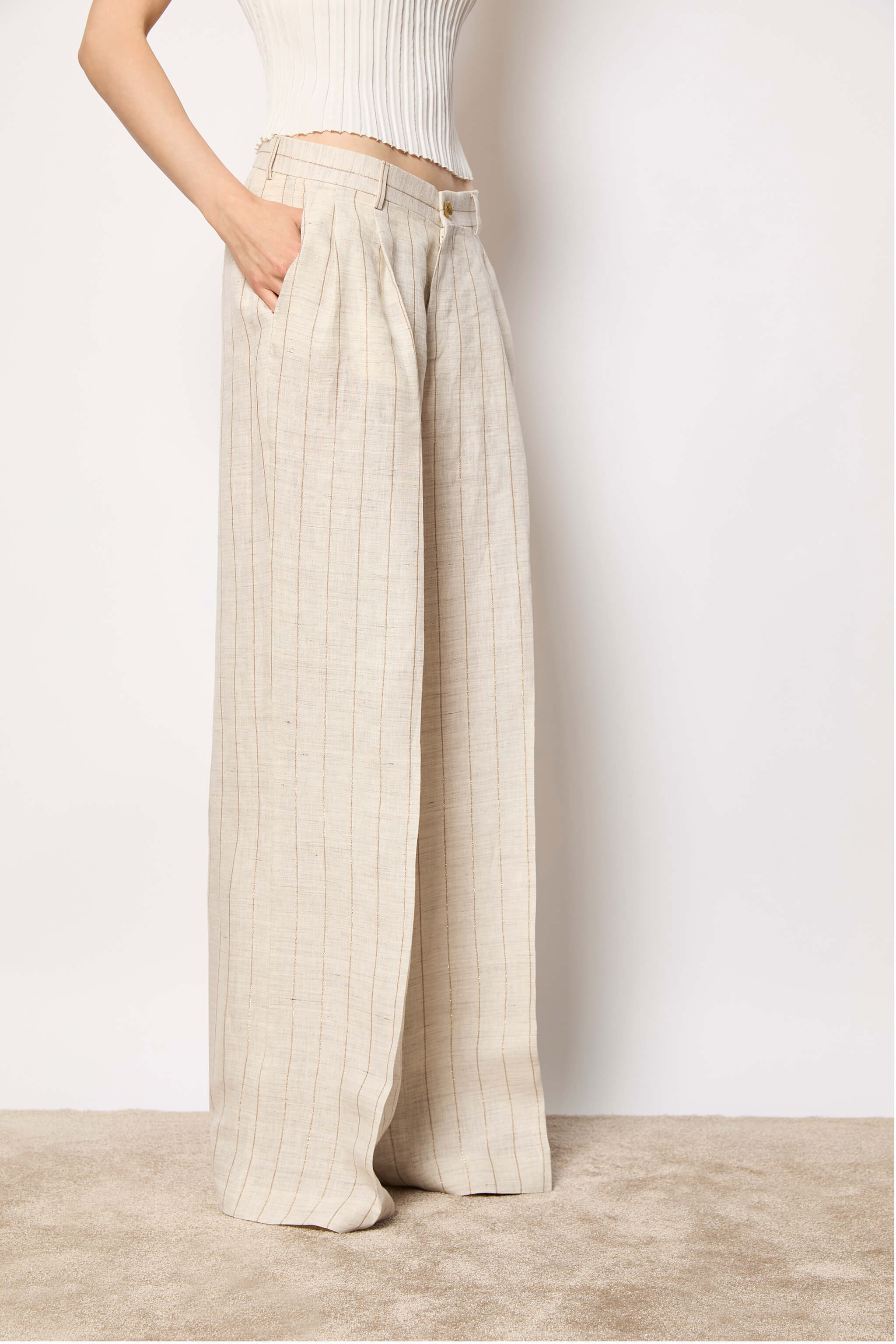 ELISA palazzo pants - ivory