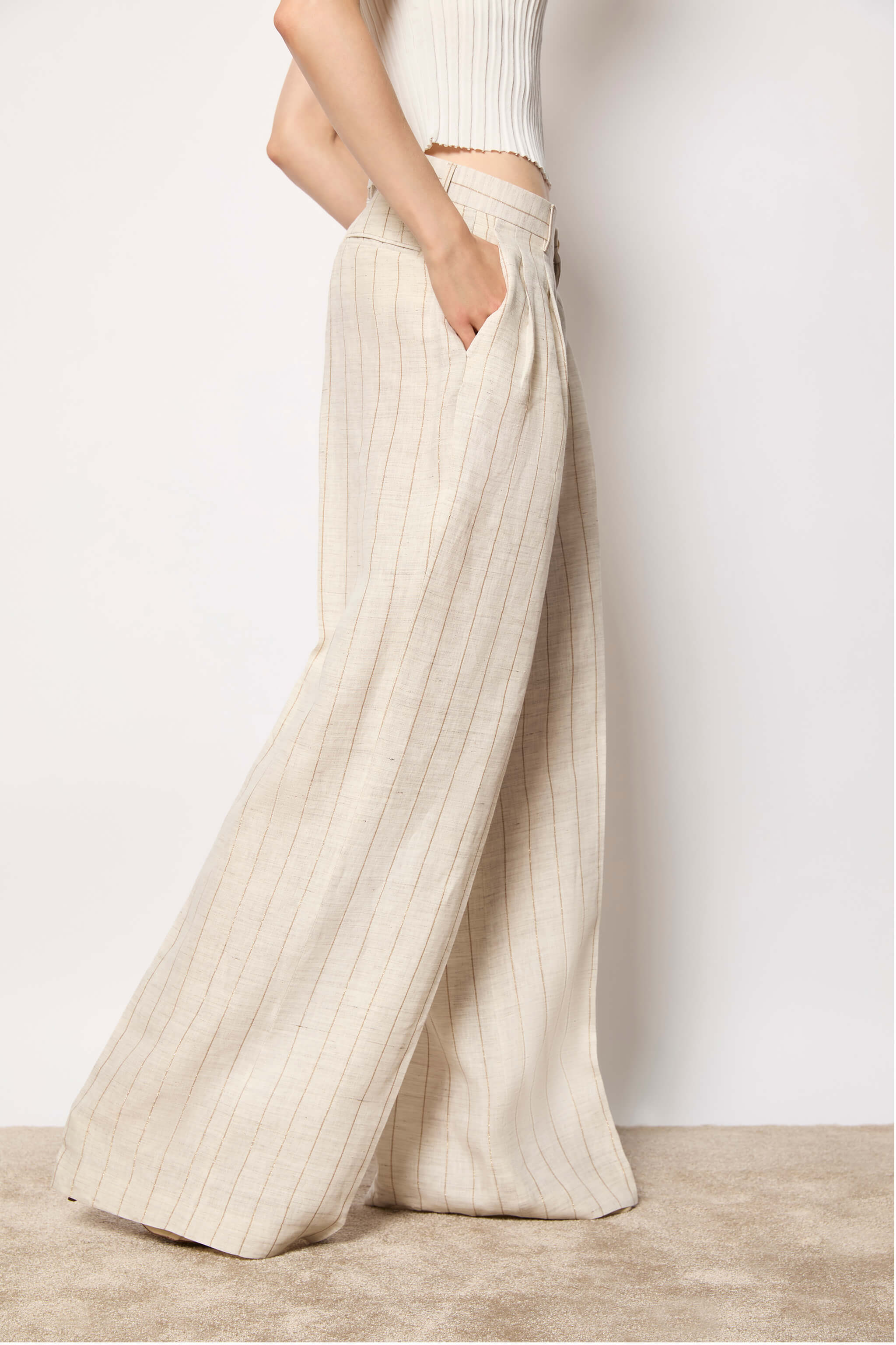 ELISA palazzo pants - ivory