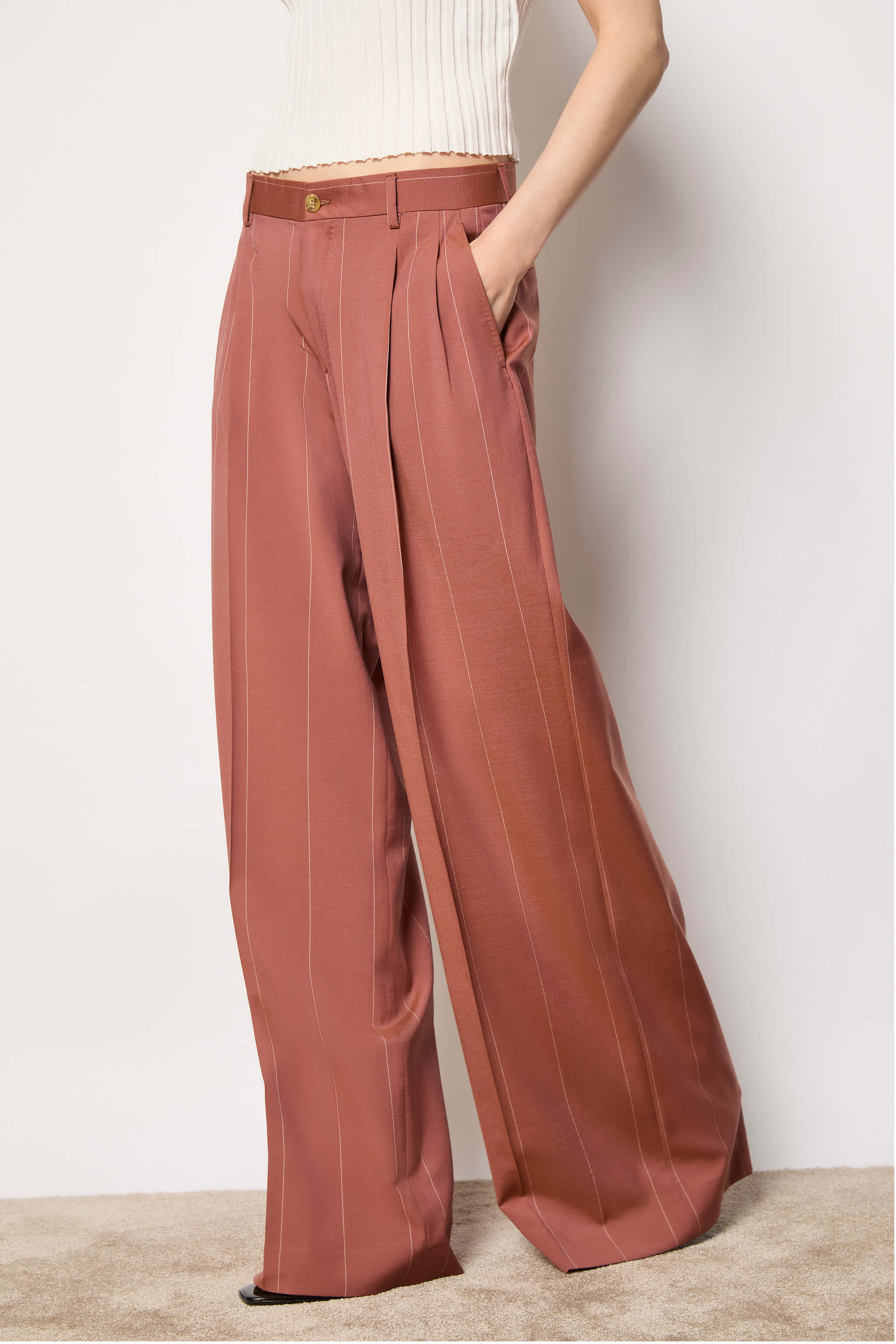 ELISA palazzo pants - burnt orange