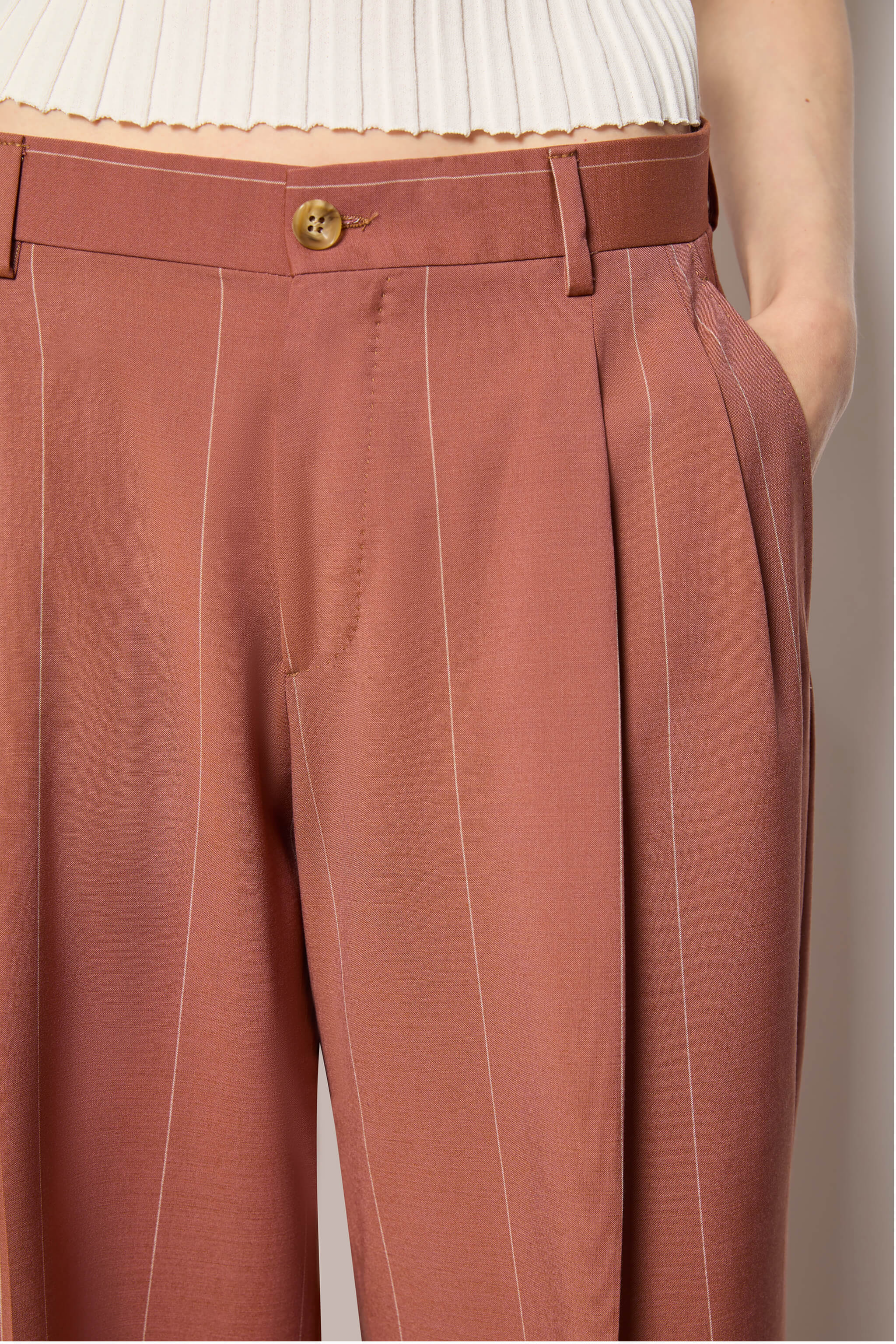 ELISA palazzo pants - burnt orange