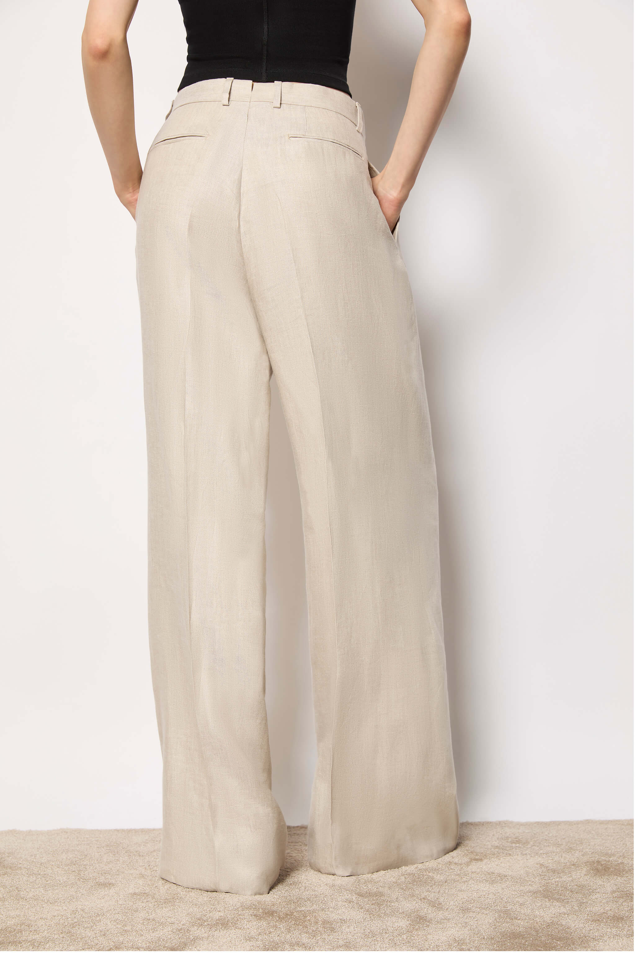 ELISA palazzo pants - sand beige