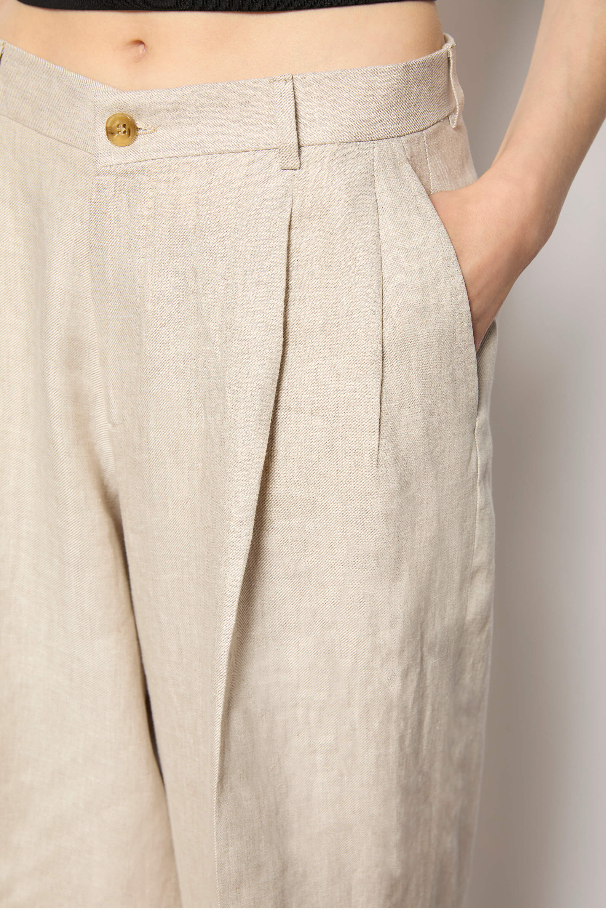 ELISA palazzo pants - sand beige