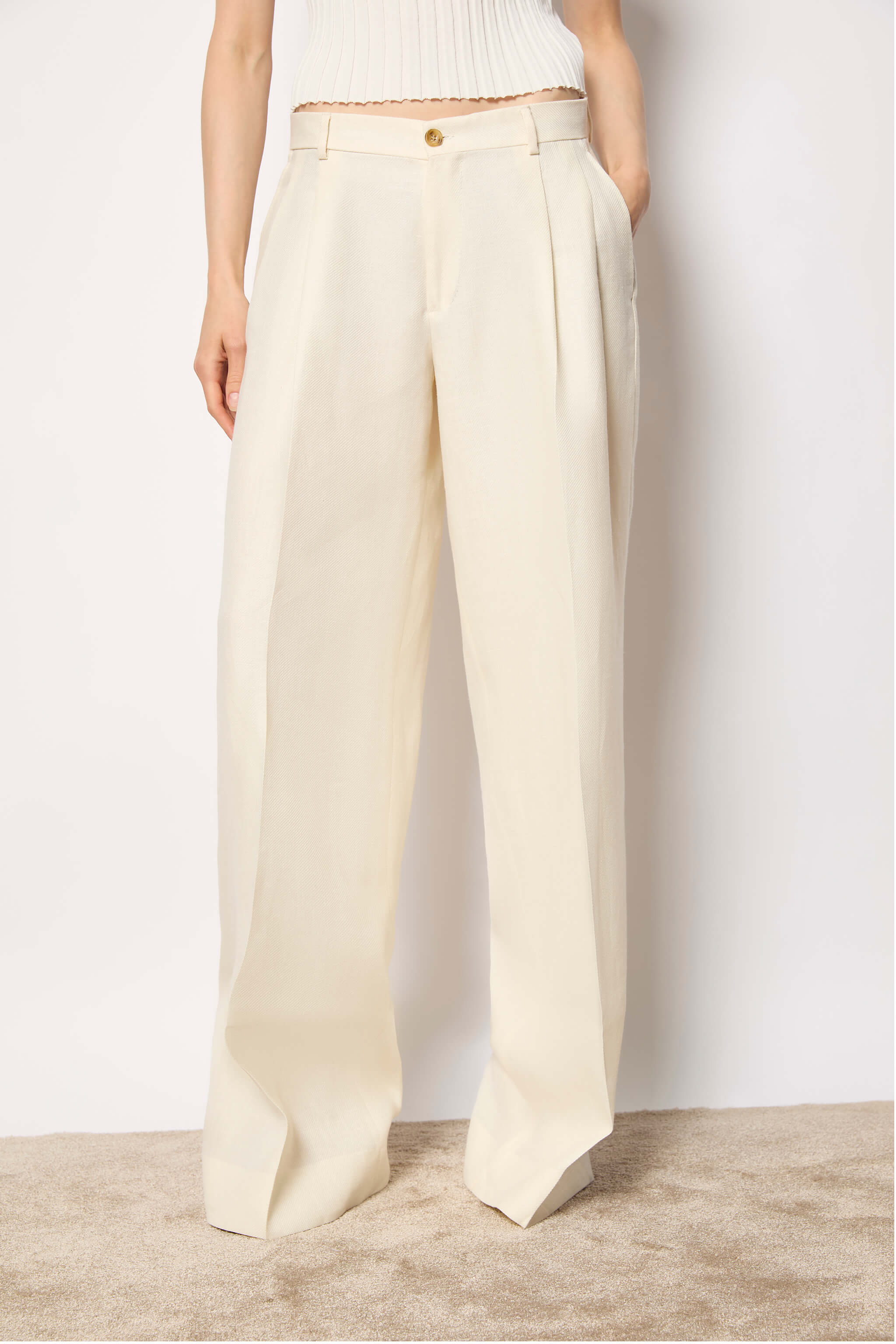 ELISA palazzo pants - white