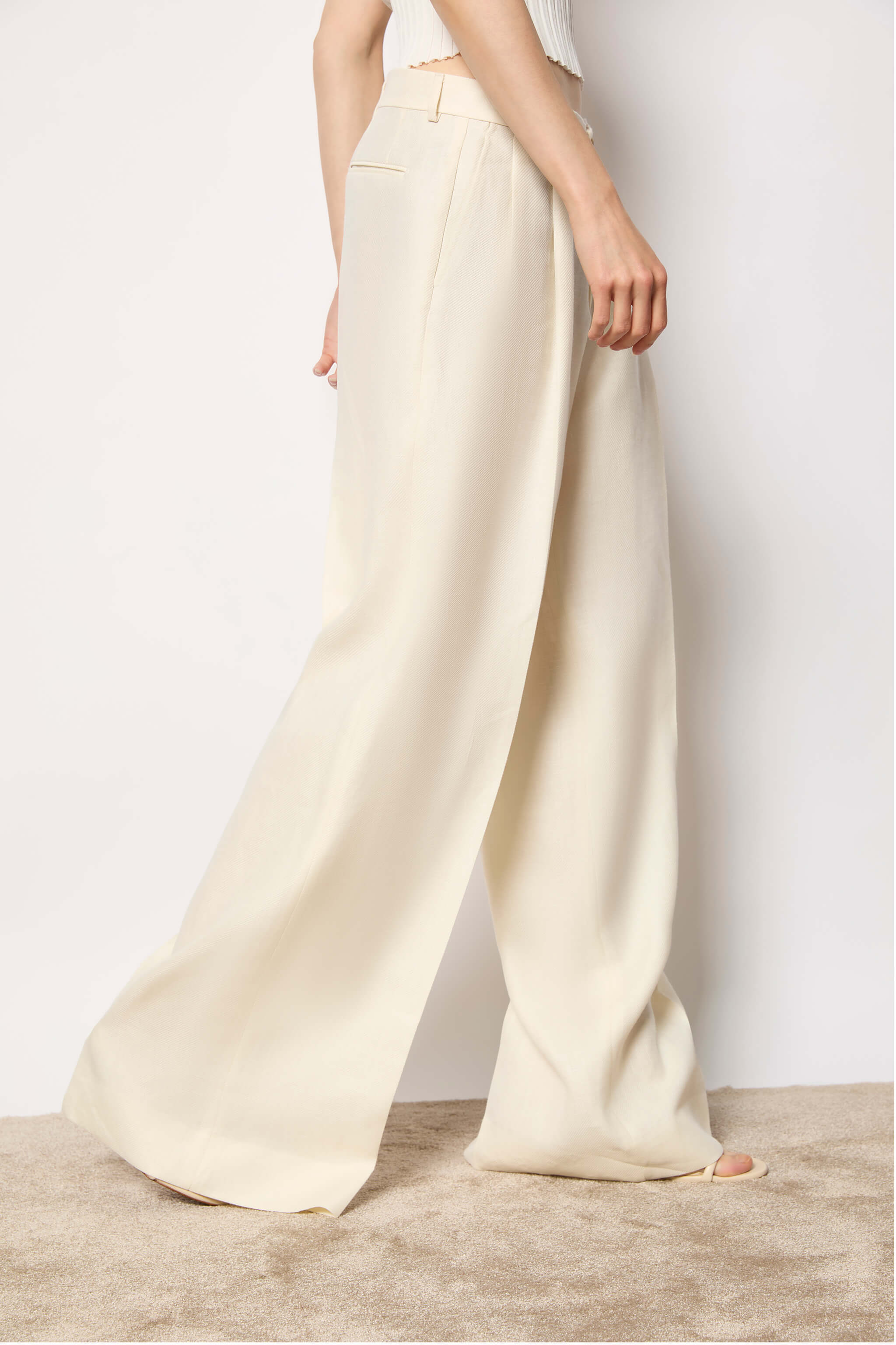 ELISA palazzo pants - white