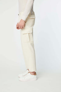 Cargo pants in off-white white