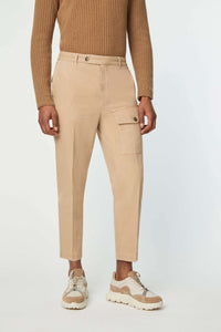 Garment-dyed tony pants beige