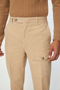 Garment-dyed tony pants beige