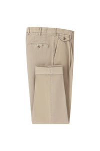 Garment-dyed miles pants beige