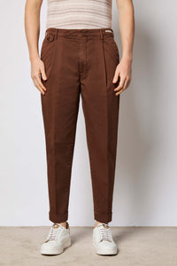 Garment-dyed miles pants - brown brown