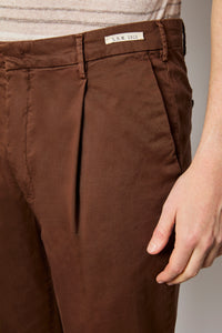 Garment-dyed miles pants - brown brown