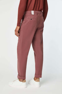 Pantalone miles tinto capo viola vinaccia bordeaux