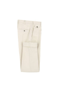 Garment-dyed miles pants in white white