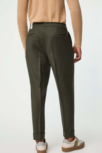 Lester pants in dark green dark green