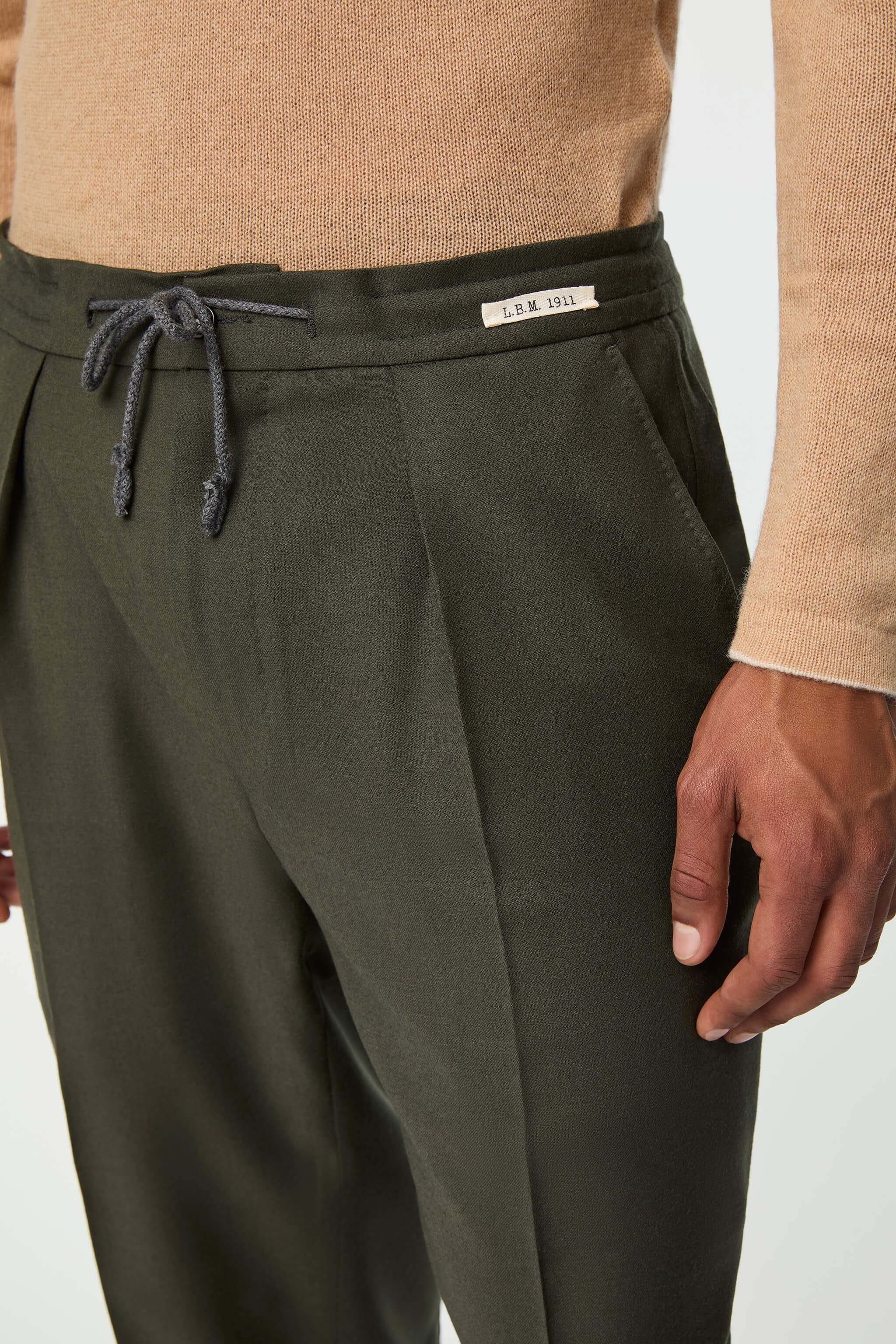 LESTER pants in dark green