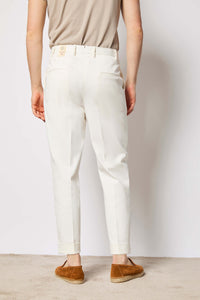 Garment-dyed duke pants - white white