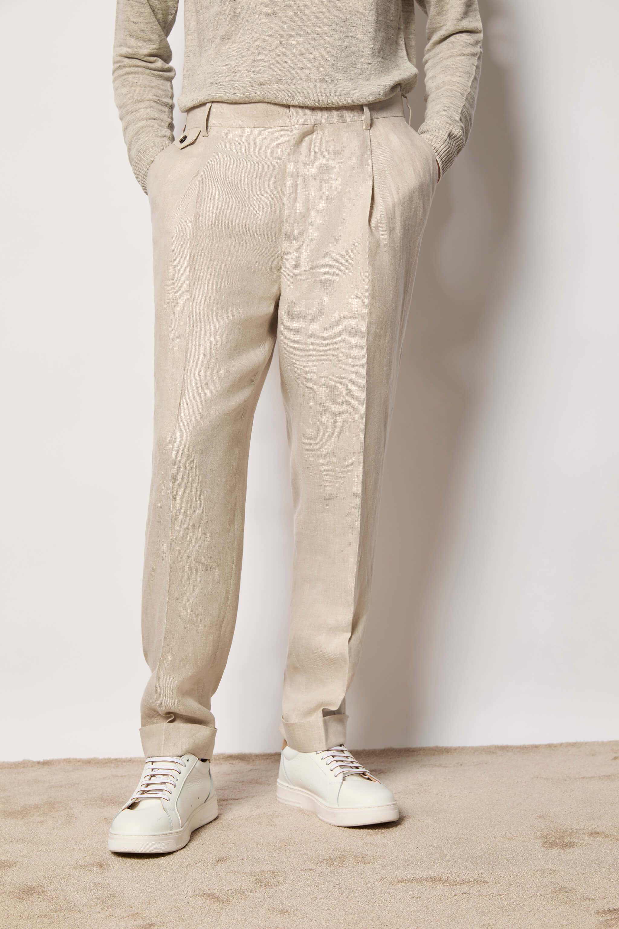 MILES linen pants - ivory