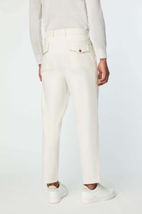 Pantalone tony non trattato bianco bianco