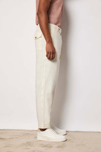 Pantalone tony non trattato bianco