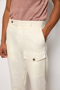 Pantalone tony non trattato bianco