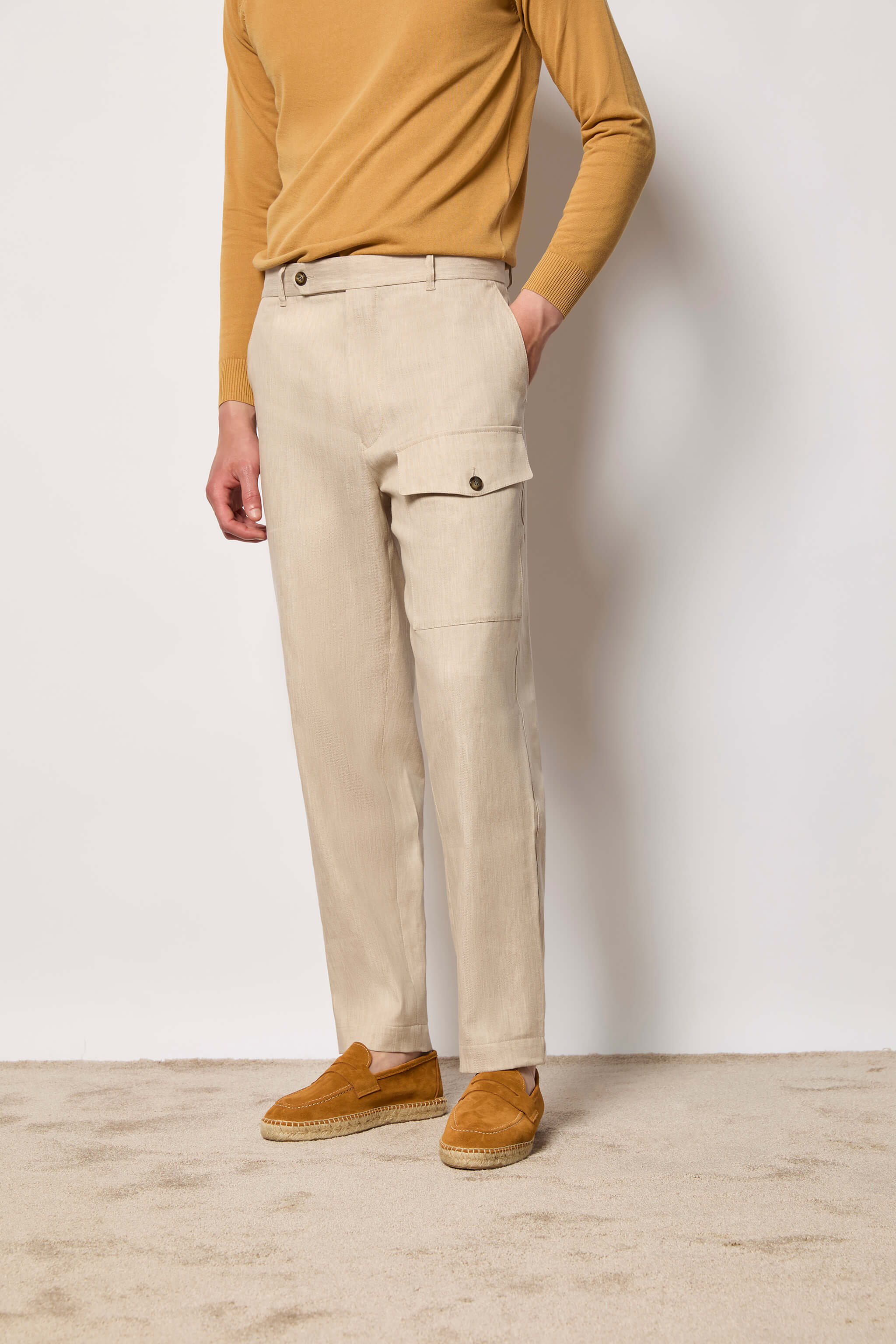 TONY pants untreated  - beige