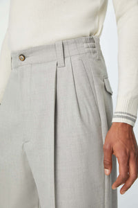 Untreated mark pants in ice gray light grey