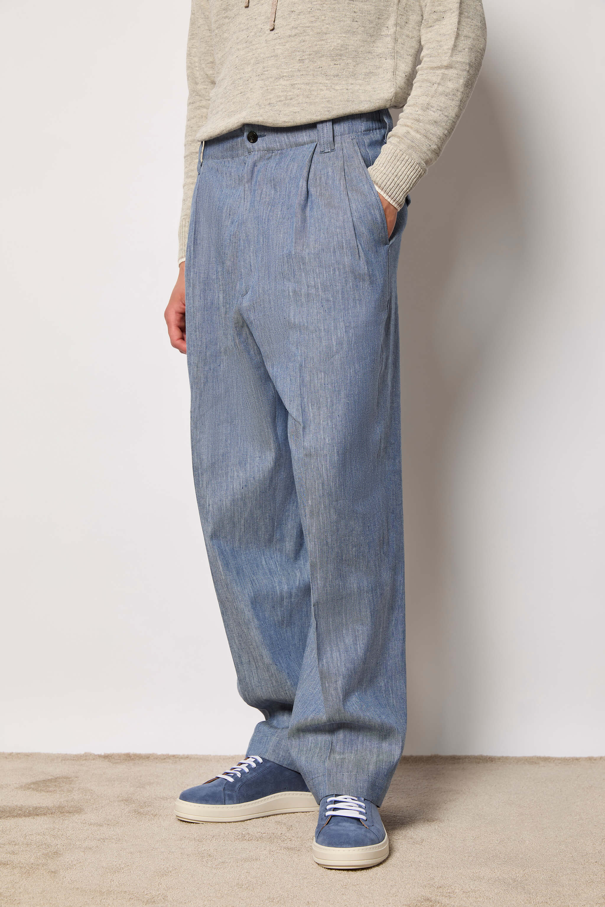 MARK pants untreated - powder blue