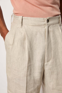 Mark bermuda shorts untreated - ivory beige