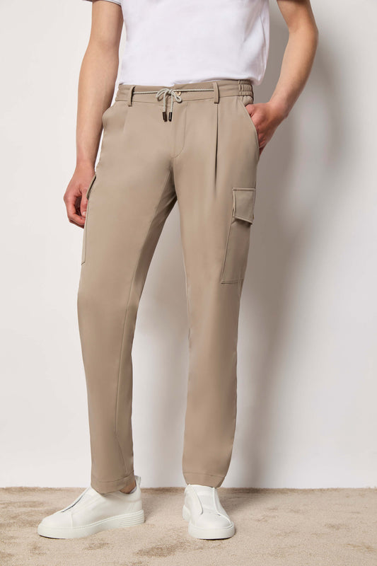 Pantalone cargo JUSTIN beige