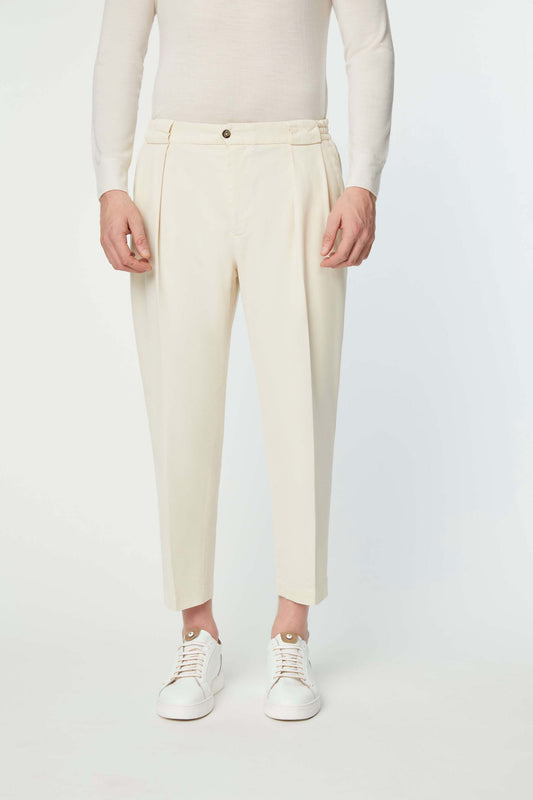 Garment-dyed CLARENCE pants off-white