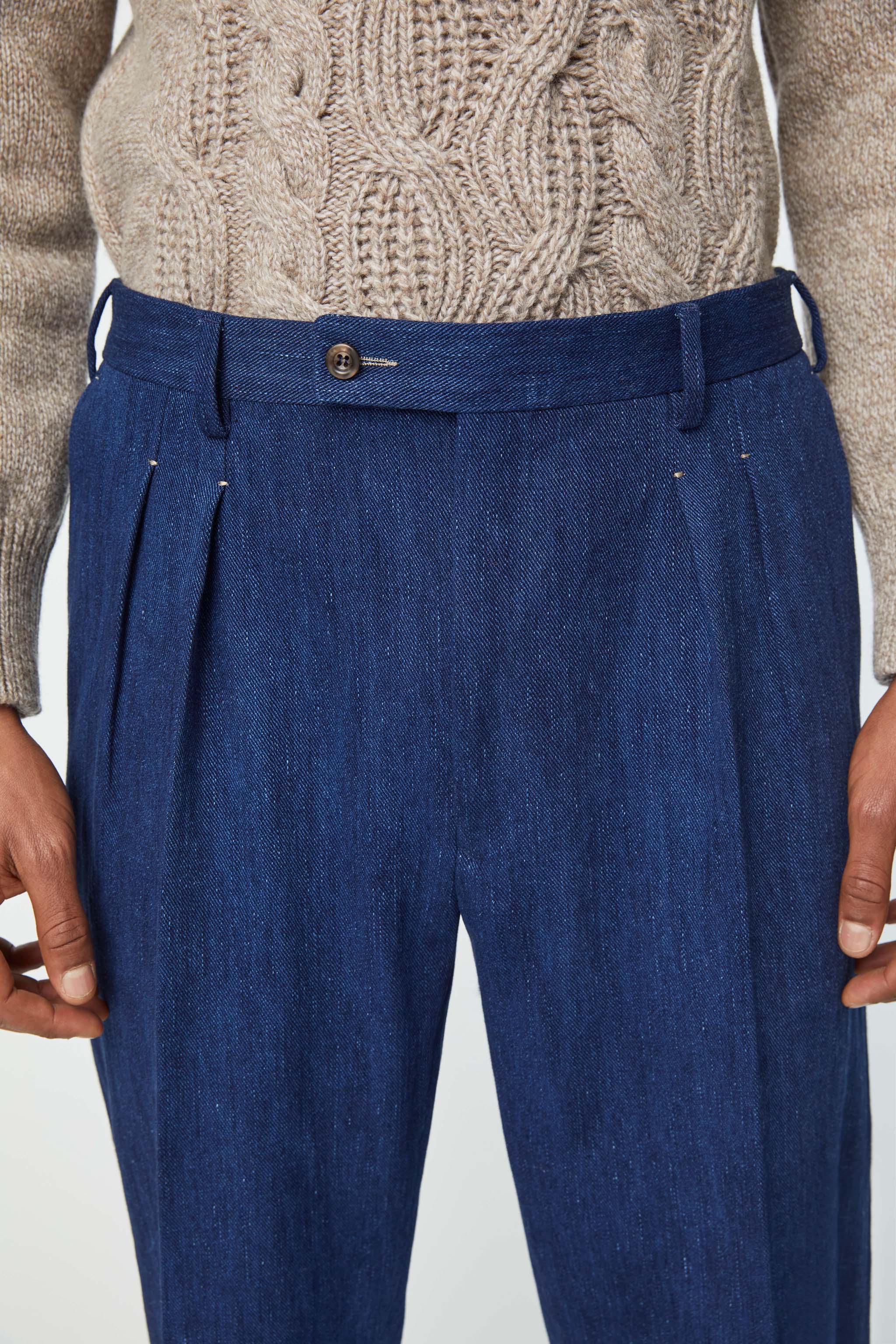 Pantalone Jaco Sartorial Indigo blu denim