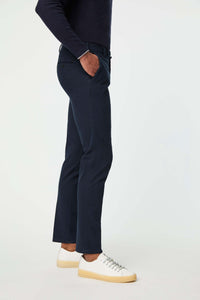 Garment-dyed ray pants in blue blue