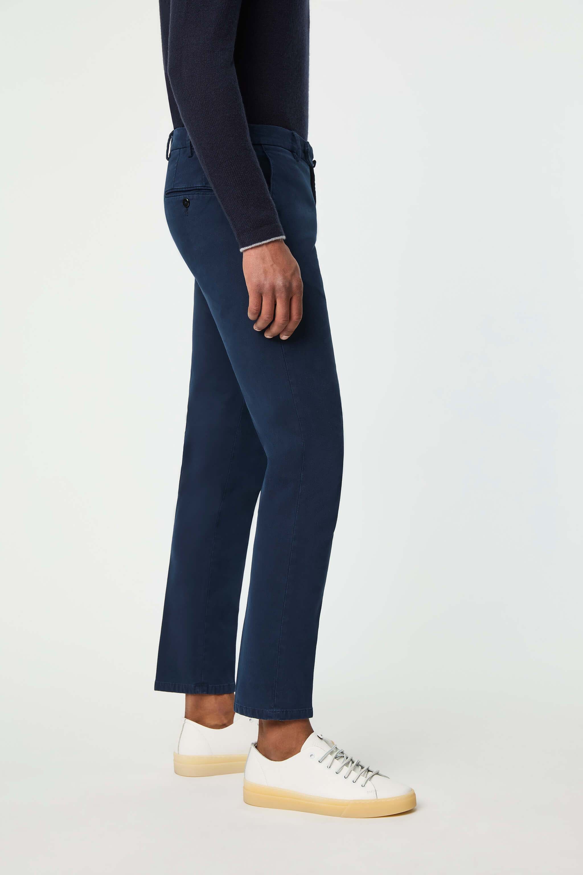 Garment-dyed RAY pants in blue