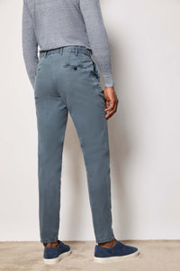 Muddy pants garment-dyed - powder blue light blue