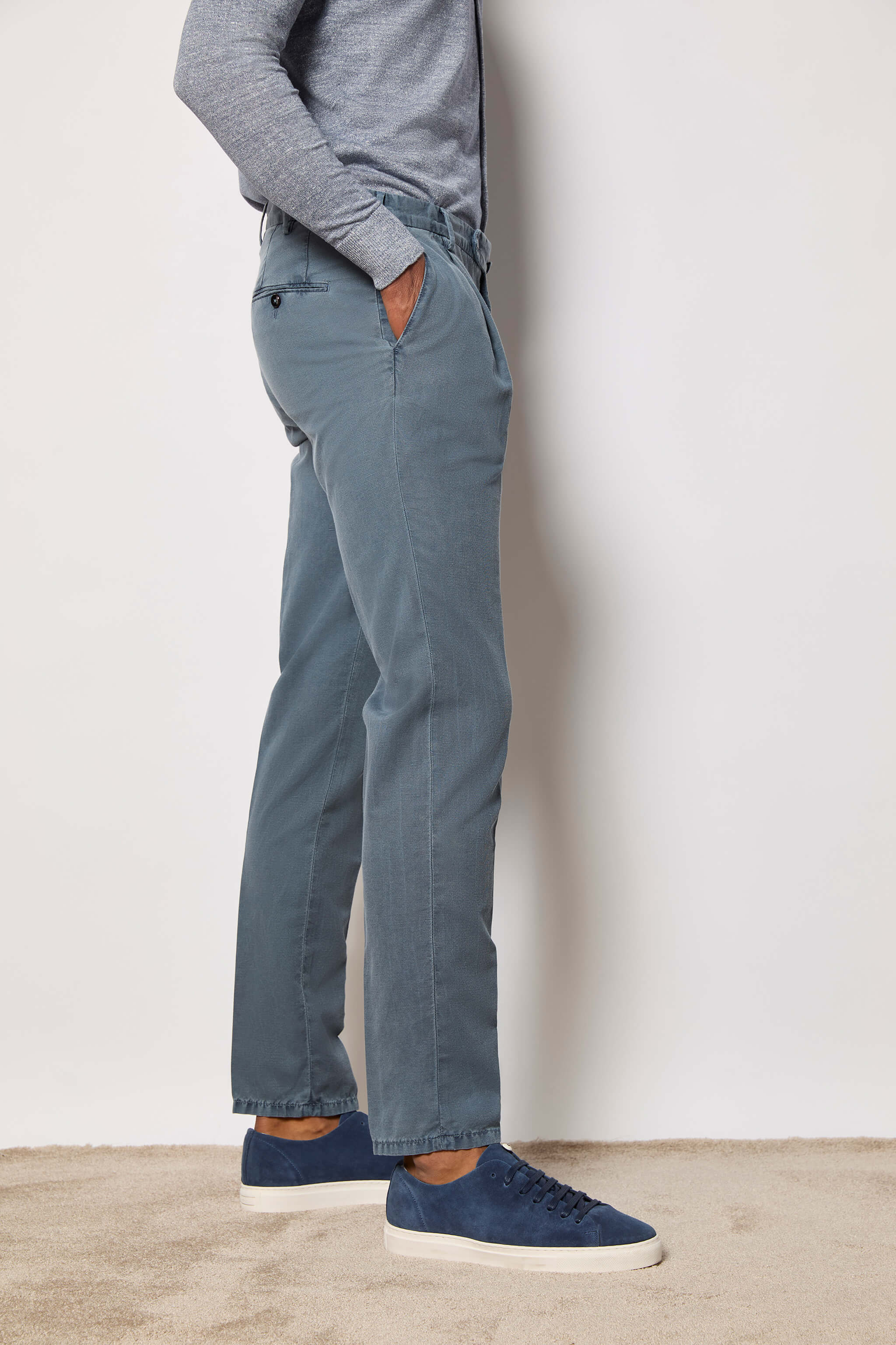 MUDDY pants garment-dyed - powder blue