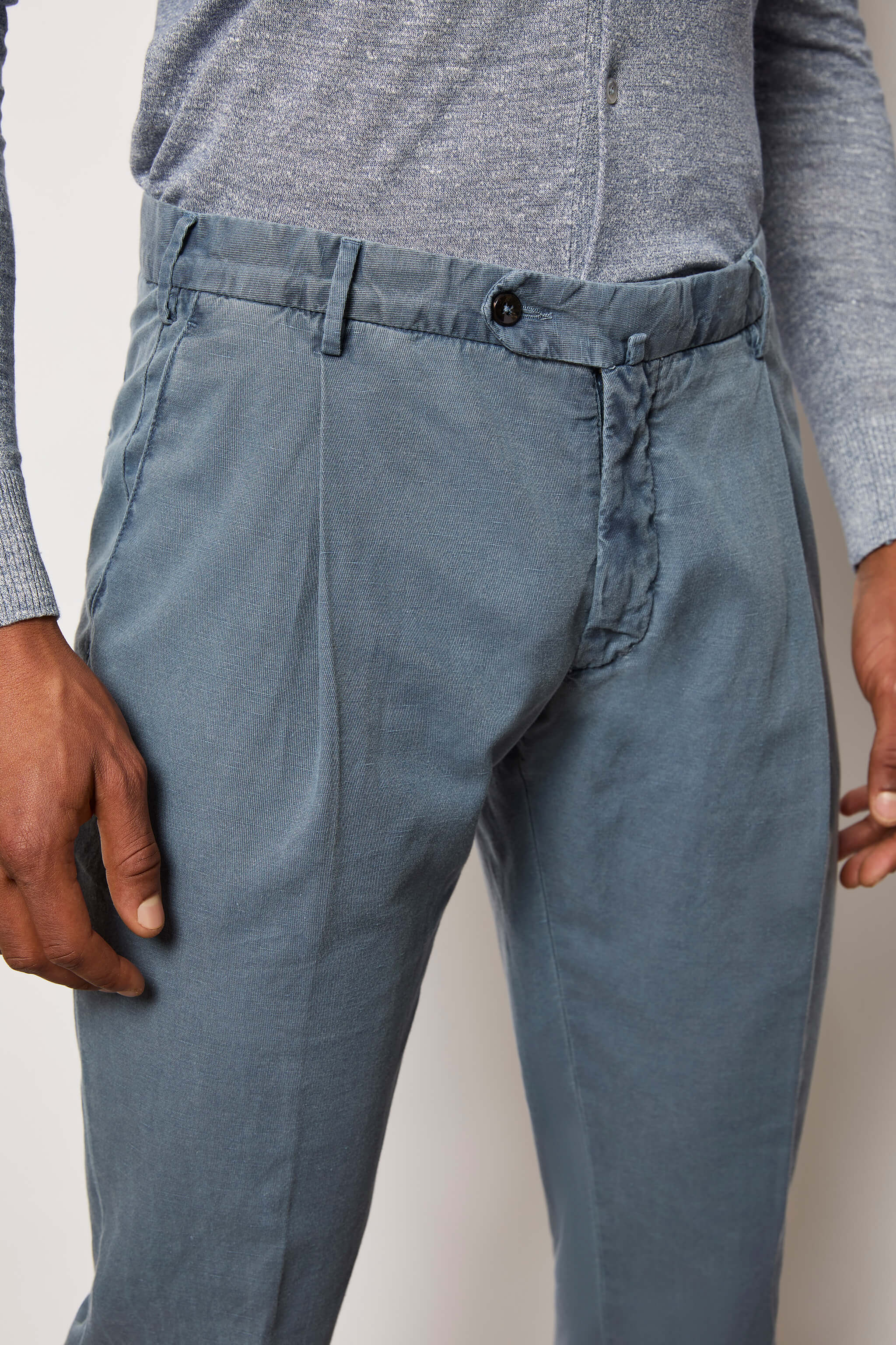 MUDDY pants garment-dyed - powder blue