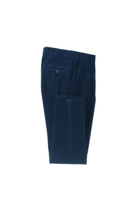 Garment-dyed muddy pants in blue blue